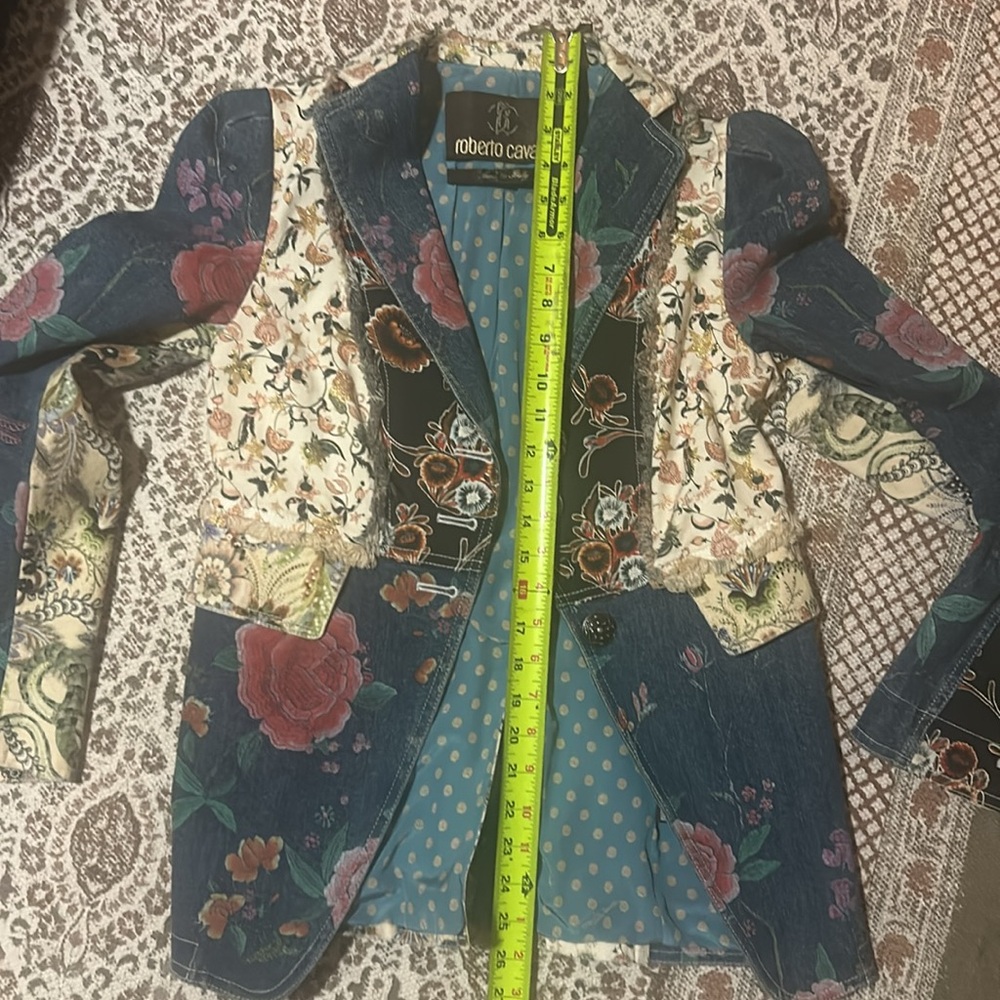 Roberto Cavalli Patchwork Denim Jacket - image 8